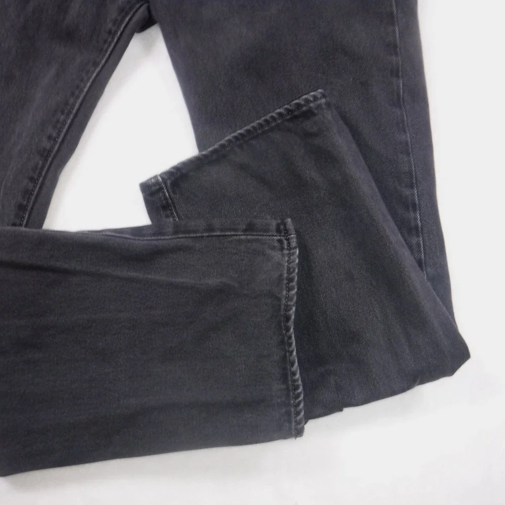 Levis 501 Original Fit Mens‎ Black Straight Leg Button Fly Denim Jeans 32x30
